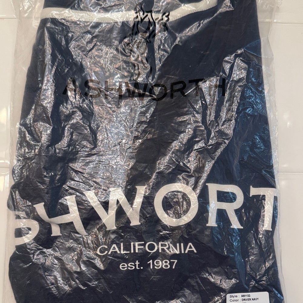 Ashworth Men's Short Sleeve Tee - Dark Navy